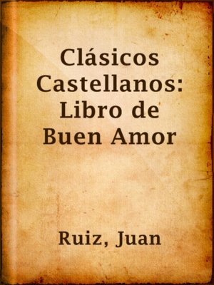 cover image of Clásicos Castellanos: Libro de Buen Amor